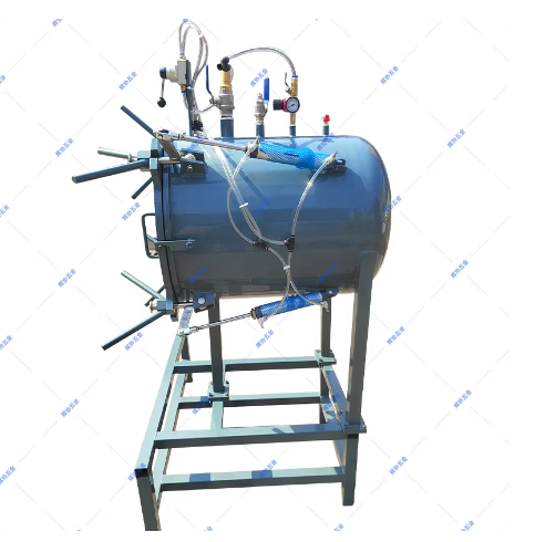 厂家直销自动锁螺丝覆膜桶压力缸卧式碳钢覆膜桶支持定制